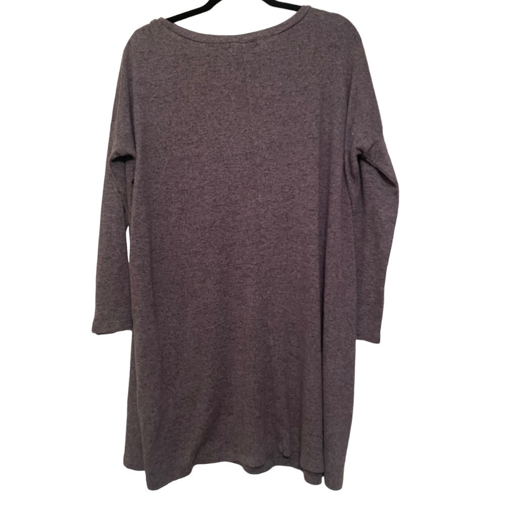 Cherish Cozy Grey Tunic Sweater Size M (fits like L/XL) - Picture 2 of 2